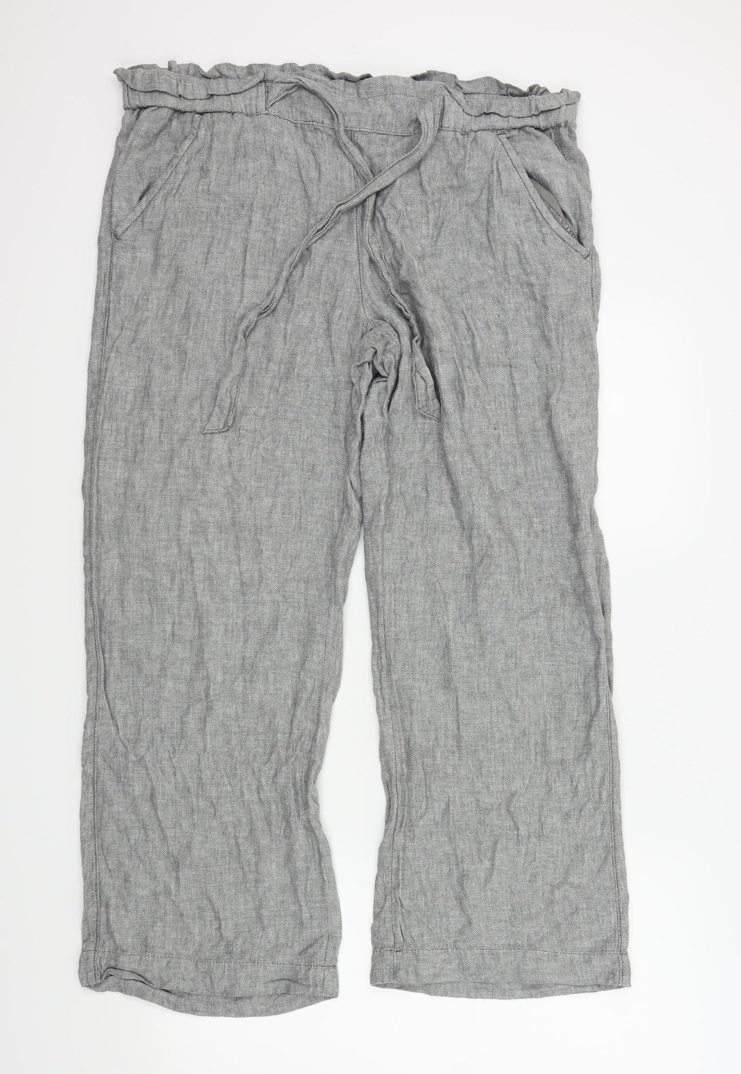 George Womens Grey   Trousers  Size 18 L27 in
