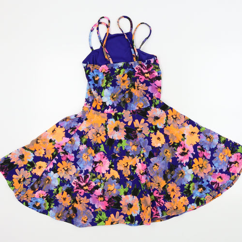 Quiz Girls Multicoloured Floral  Fit & Flare  Size 13-14 Years