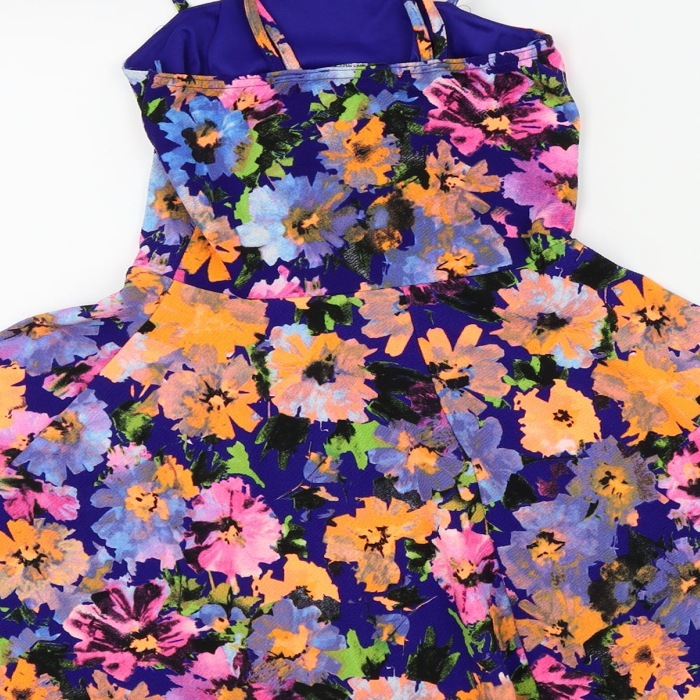 Quiz Girls Multicoloured Floral  Fit & Flare  Size 13-14 Years