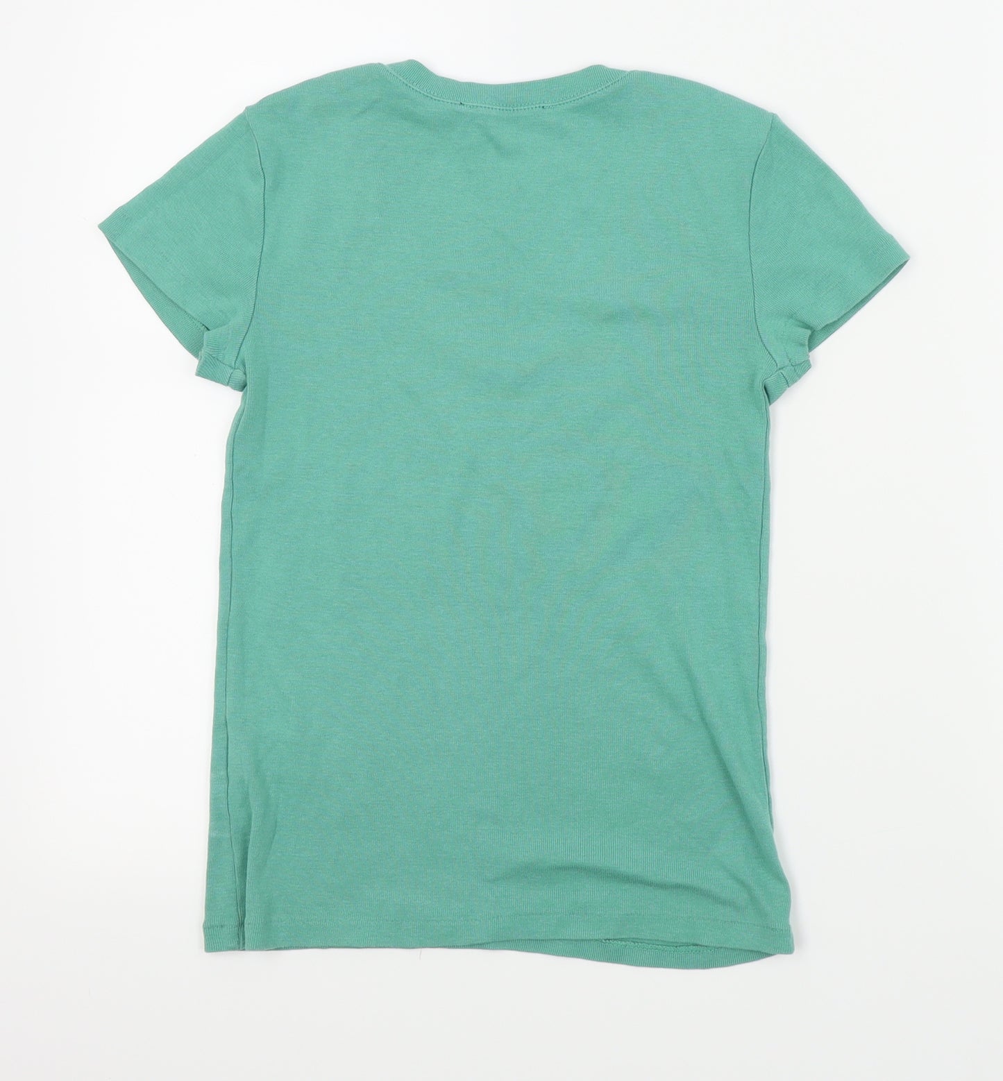 Ralph Lauren Womens Green Colourblock  Basic T-Shirt Size XS