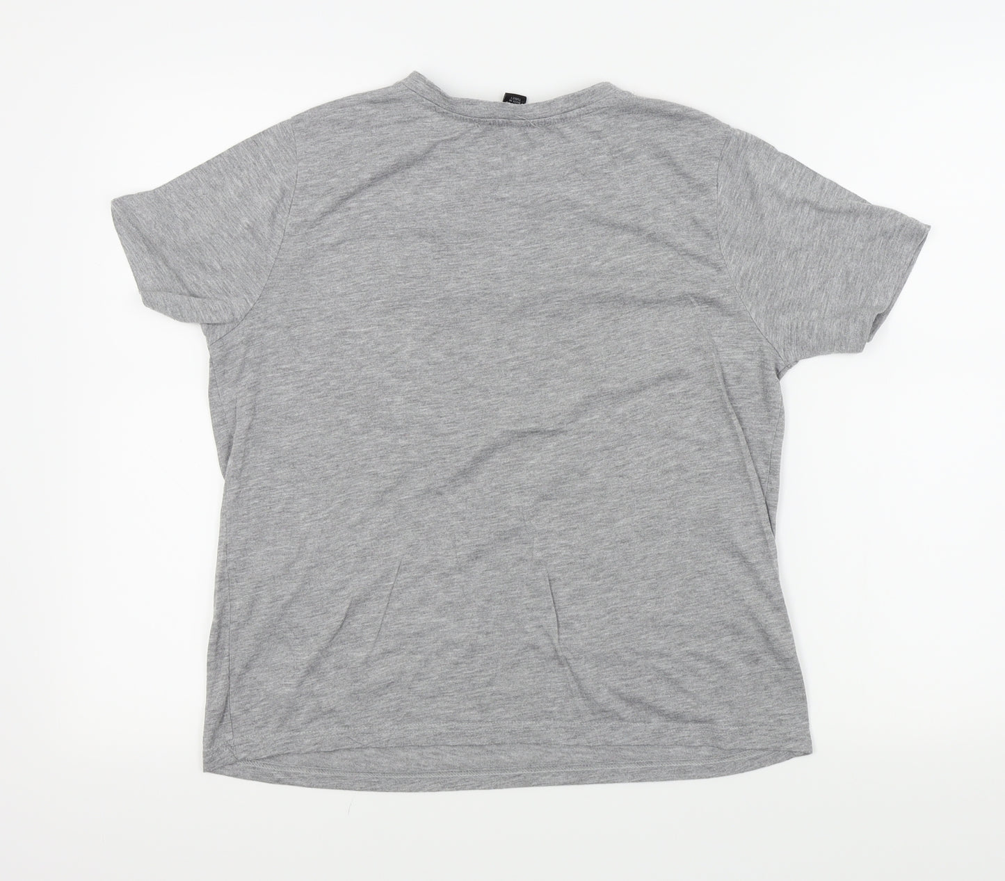 Primark Womens Grey Colourblock  Basic T-Shirt Size 12