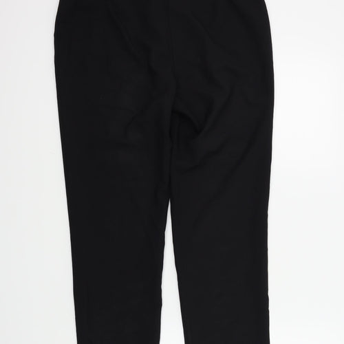 F&F Womens Black Houndstooth  Trousers  Size 10 L26 in