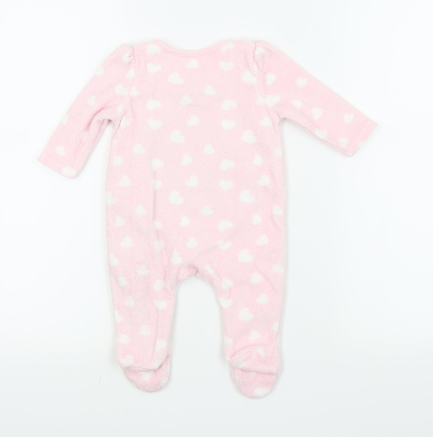 George  Pink Colourblock  Babygrow One-Piece Size 0-3 Months  - Taddy bear