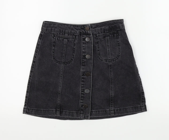top shop Womens Black A-Line Skirt Size 25 in