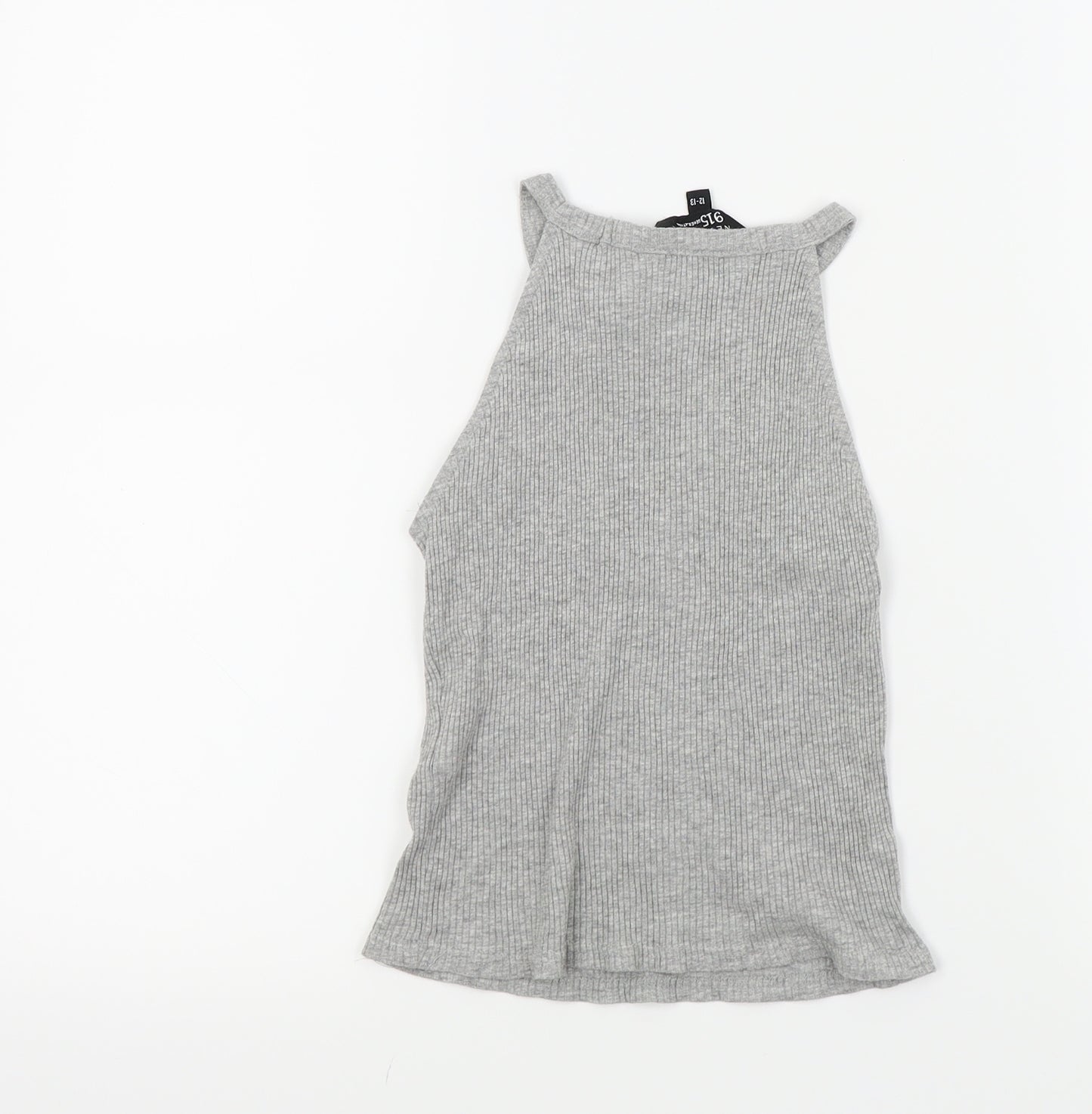 New Look Girls Grey   Basic T-Shirt Size 12-13 Years