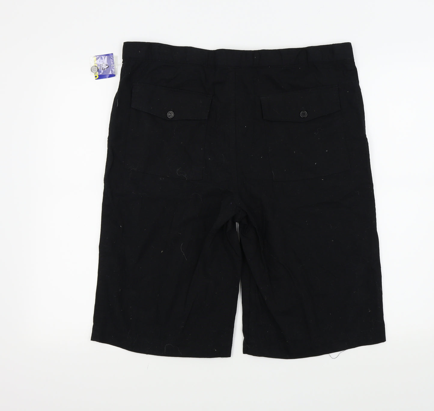 Authentic Clothing Company Womens Black   Bermuda Shorts Size L
