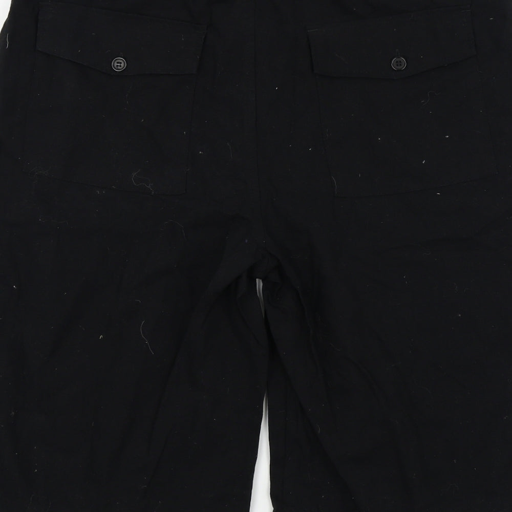 Authentic Clothing Company Womens Black   Bermuda Shorts Size L