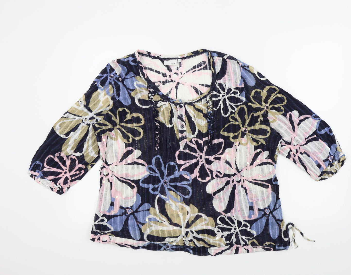 NEXT Womens Multicoloured Floral  Basic Blouse Size 18