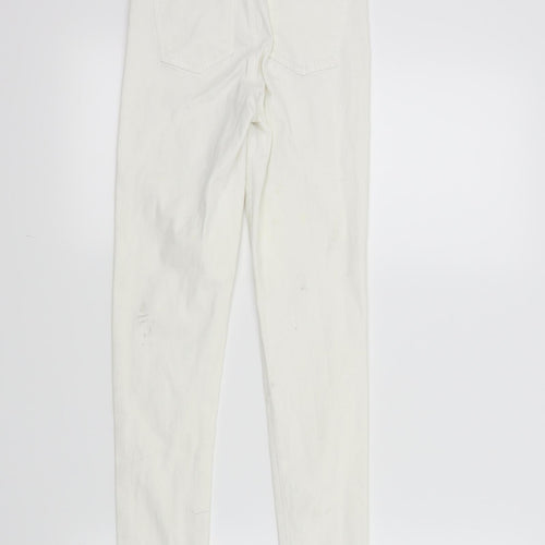 Topshop Womens White   Skinny Jeans Size 26 L29 in