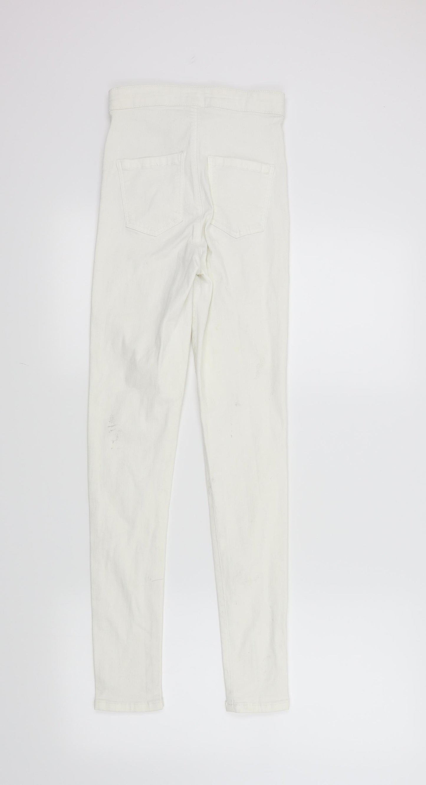 Topshop Womens White   Skinny Jeans Size 26 L29 in