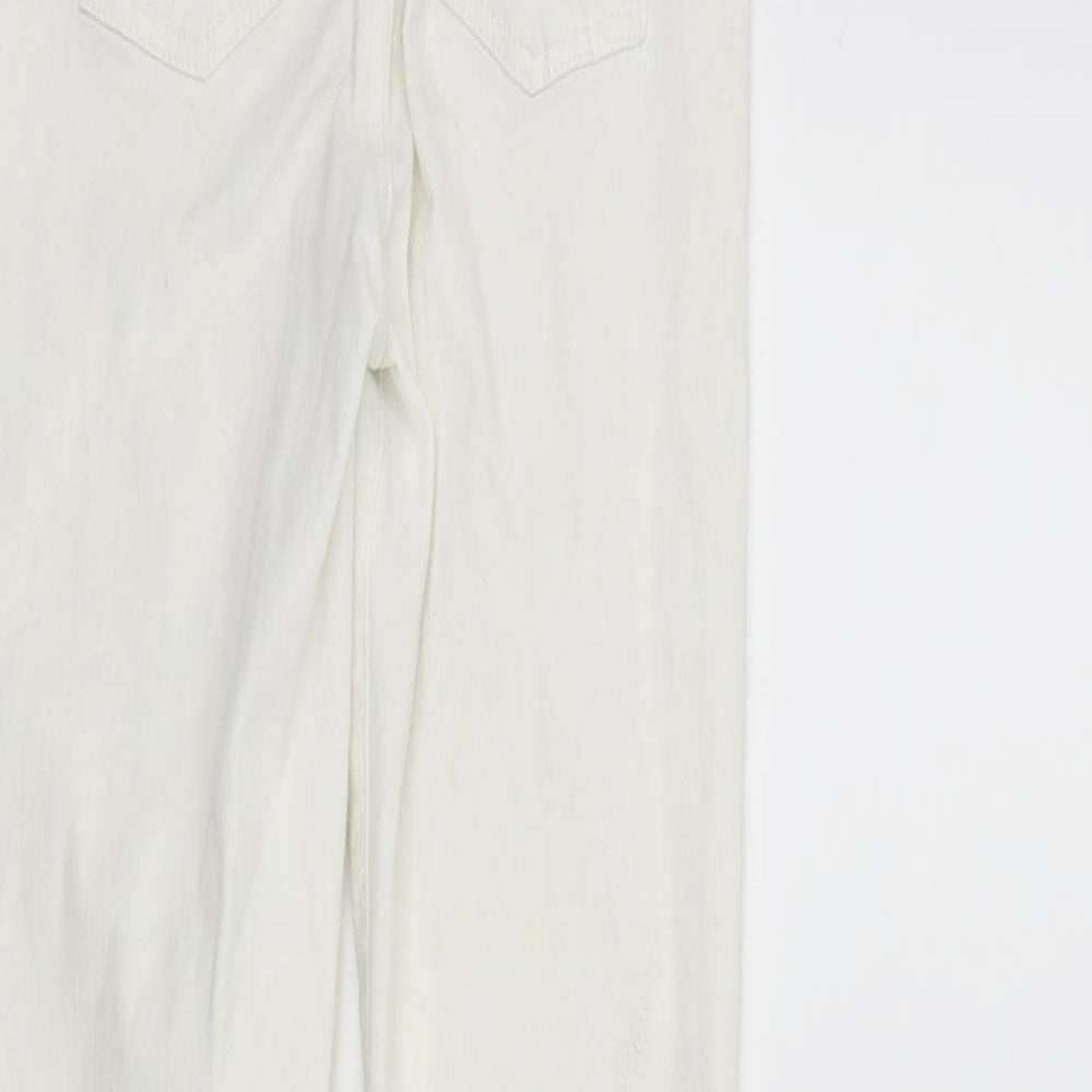 Topshop Womens White   Skinny Jeans Size 26 L29 in