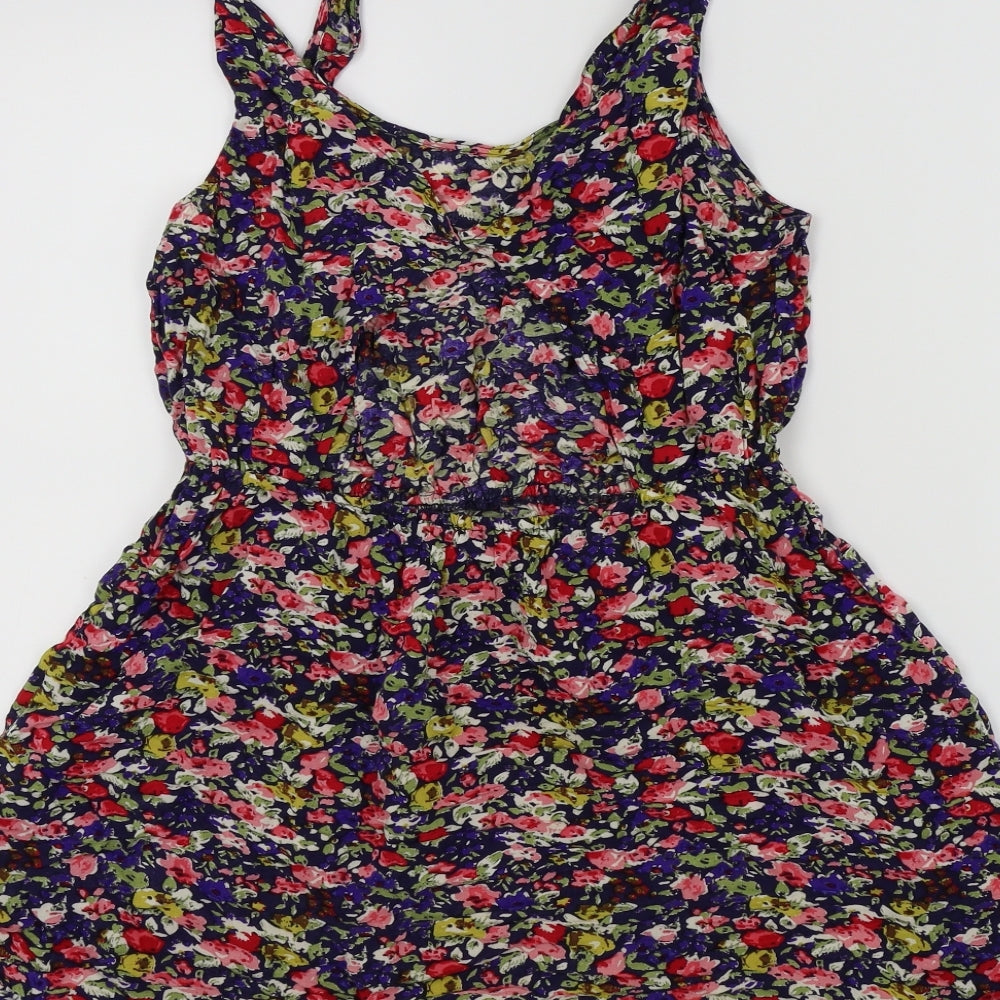 I Love H81 Womens Multicoloured Floral  Basic Blouse Size 10