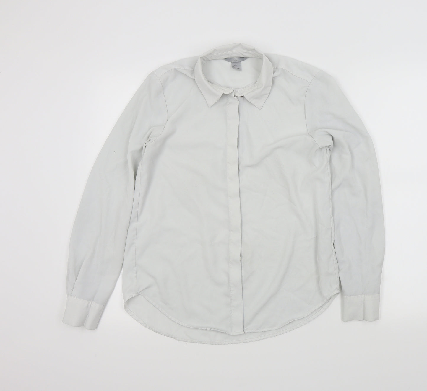 H&M Womens White   Basic T-Shirt Size 34