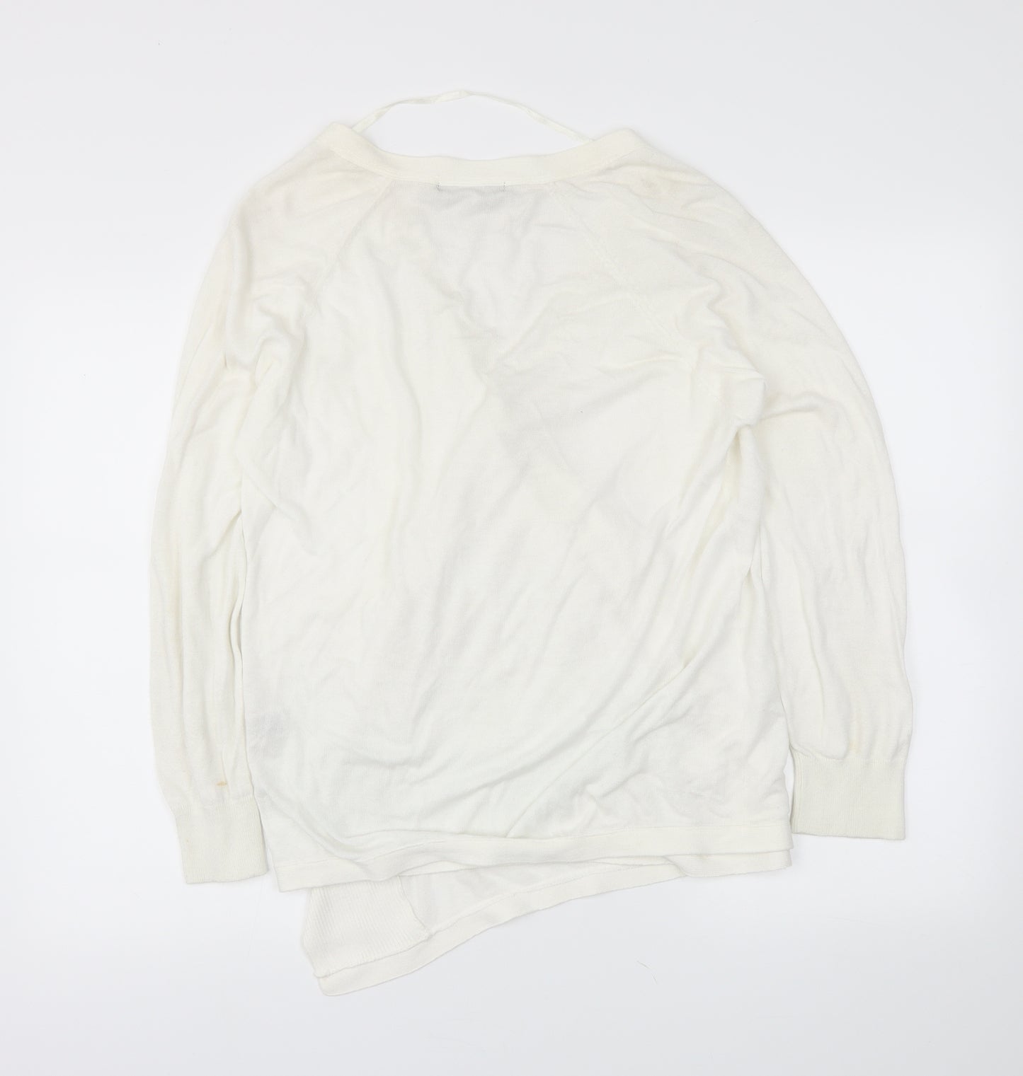 atmospheer Womens White   Wrap Jumper Size 12