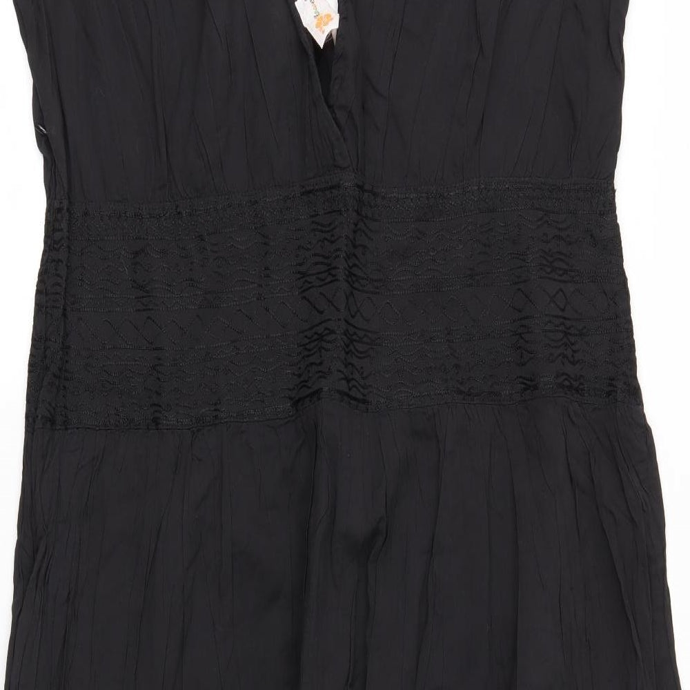 FLOWER Womens Black   Trapeze & Swing  Size 2XL