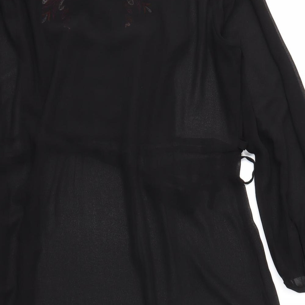 joe brown Womens Black Floral  Basic Blouse Size 22