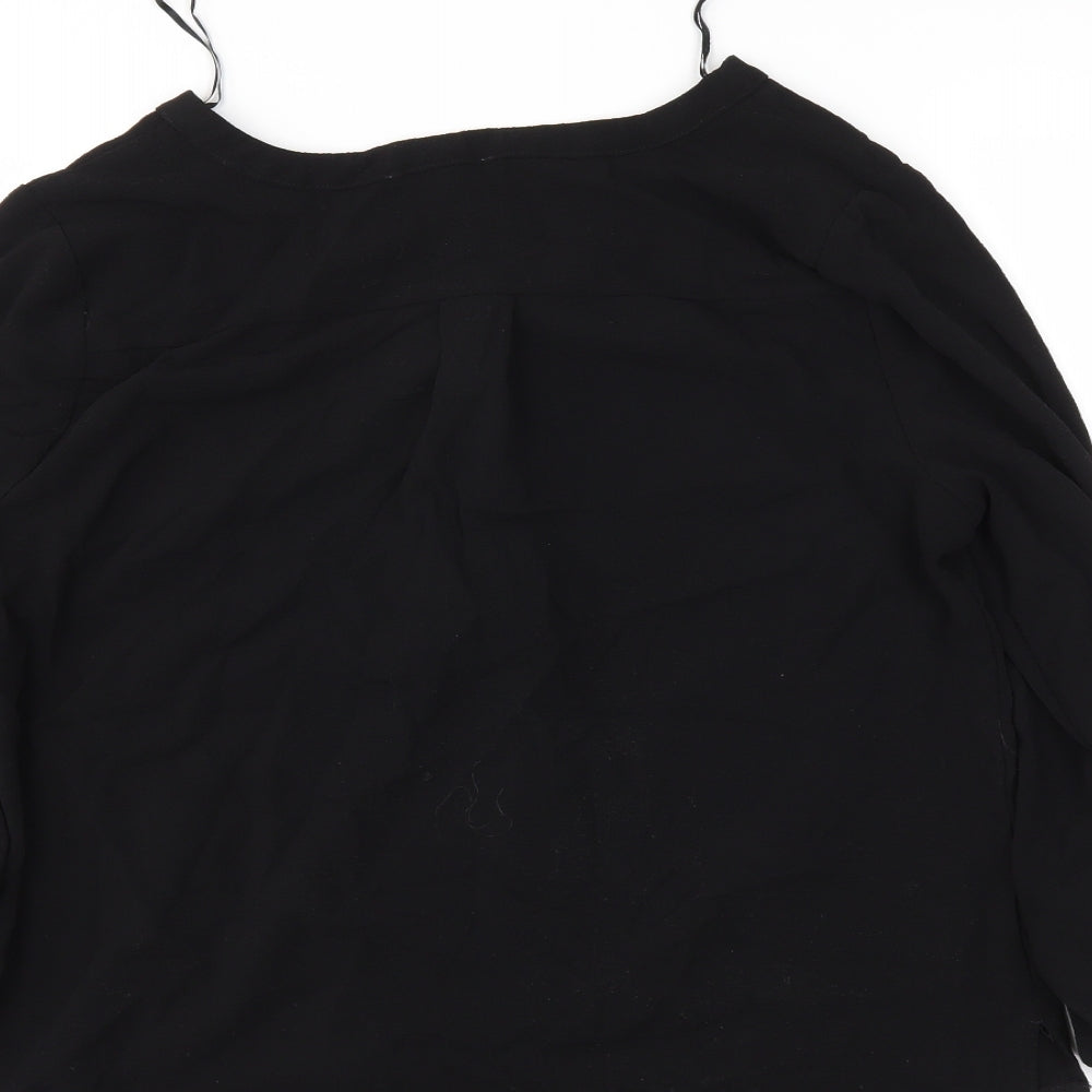 Papaya Womens Black   Basic Blouse Size 16