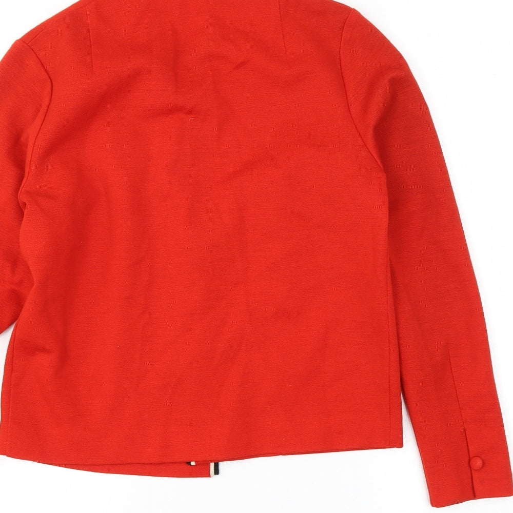 Preworn Womens Red   Jacket Blazer Size 8