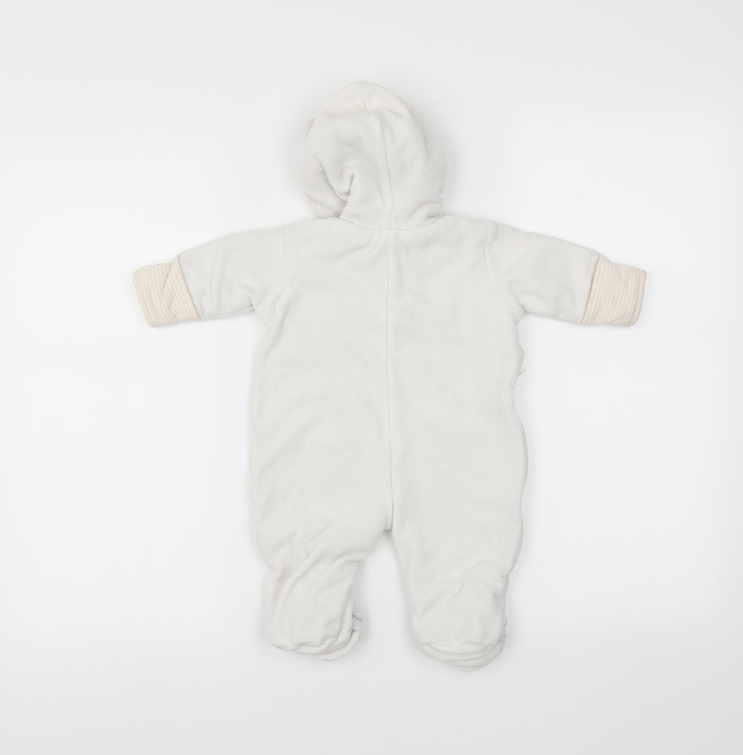 Morris Baby White   Coverall One-Piece Size 0-3 Months