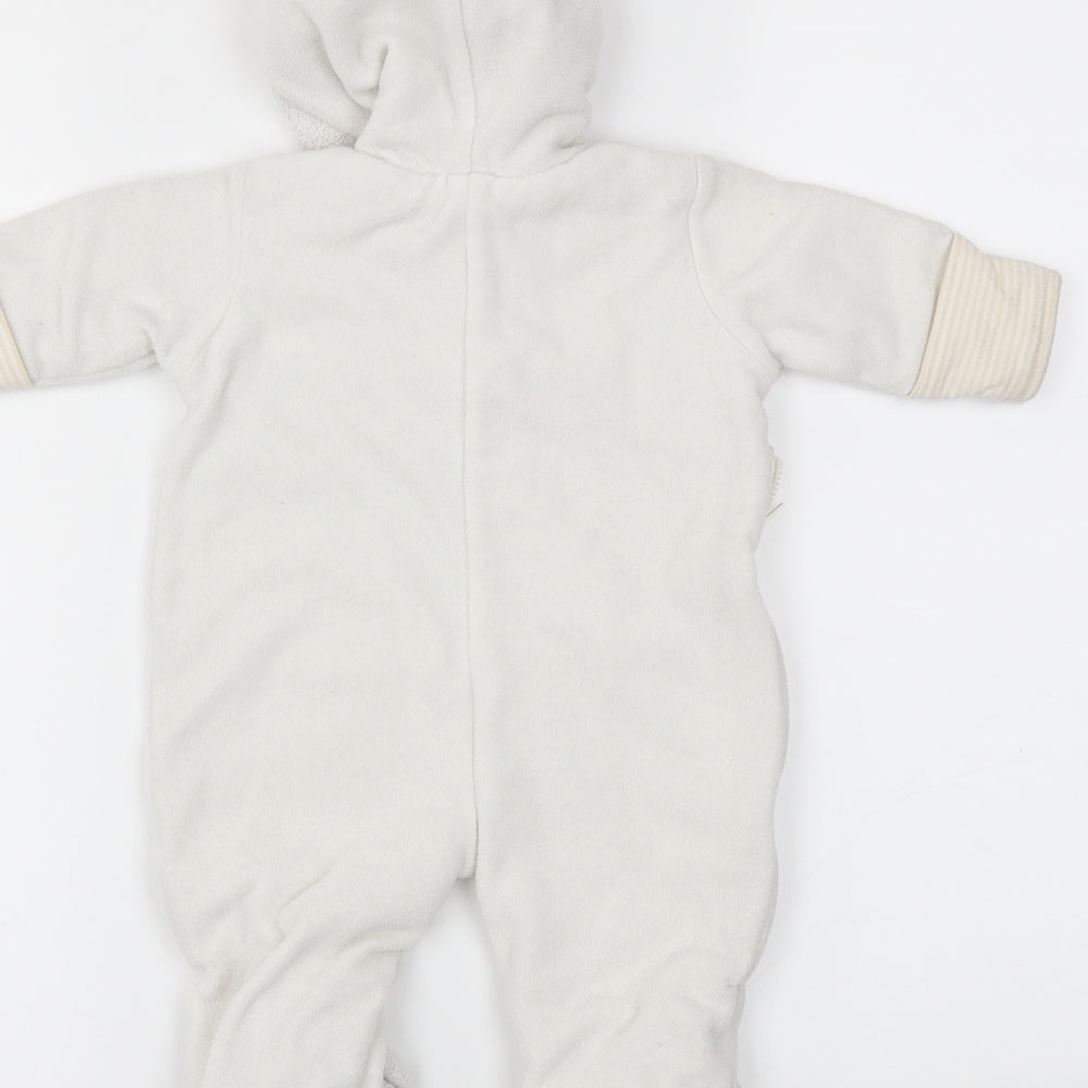 Morris Baby White   Coverall One-Piece Size 0-3 Months