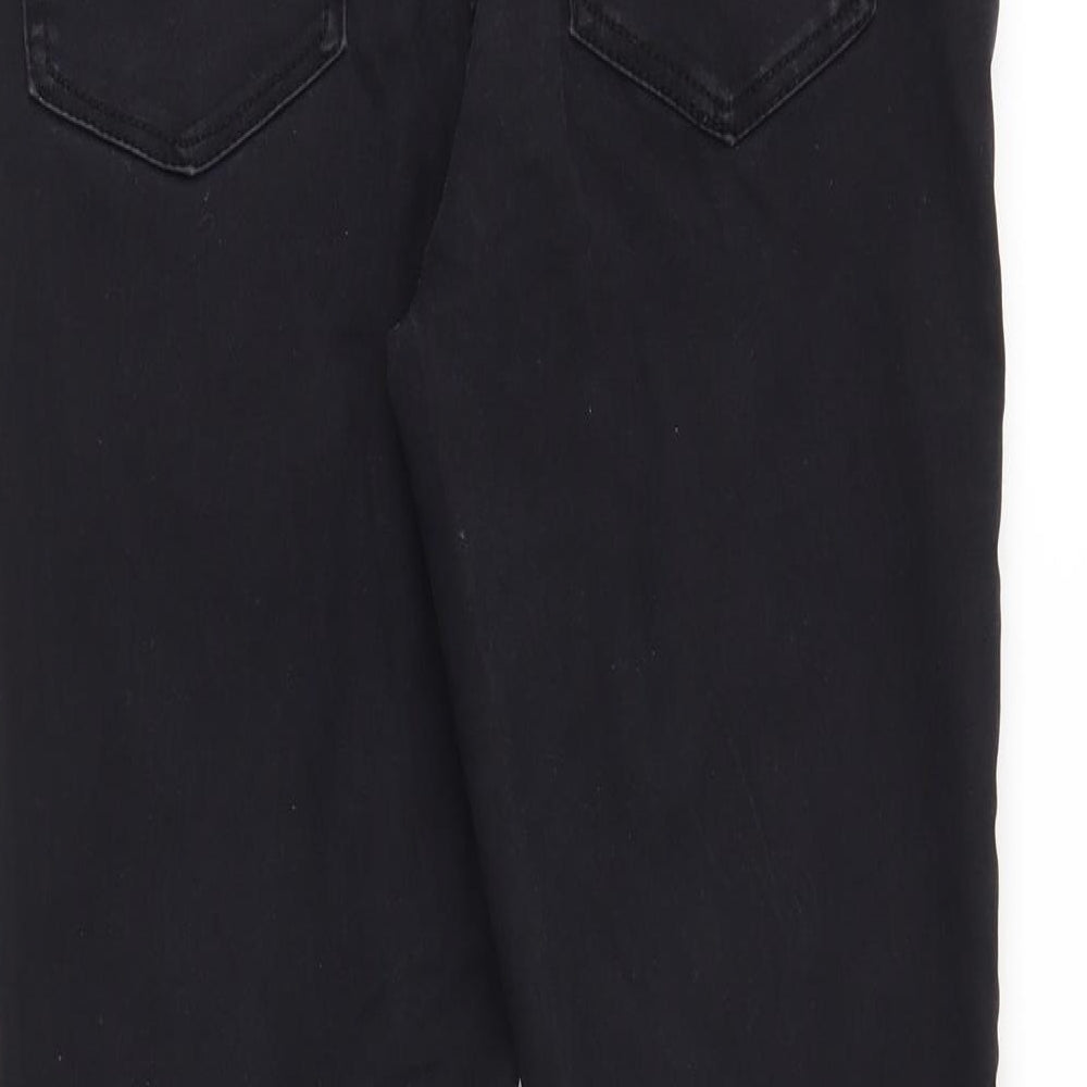 DenimCo Womens Black  Denim Skinny Jeans Size 14 L26 in