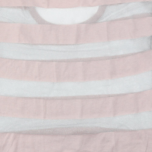 Dorothy Perkins Womens Pink Striped  Pullover Jumper Size 10
