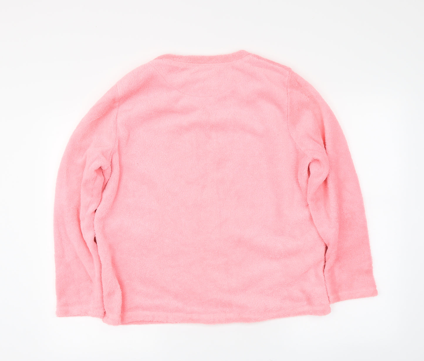 Primark Womens Pink Solid  Capri Pyjama Top Size L