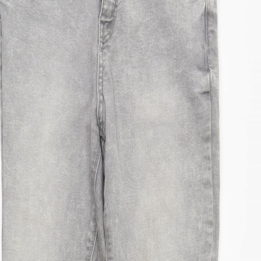 DenimCo Womens Grey  Denim Skinny Jeans Size 12 L28 in