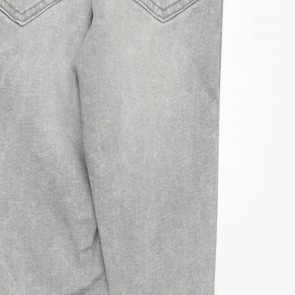 DenimCo Womens Grey  Denim Skinny Jeans Size 12 L28 in