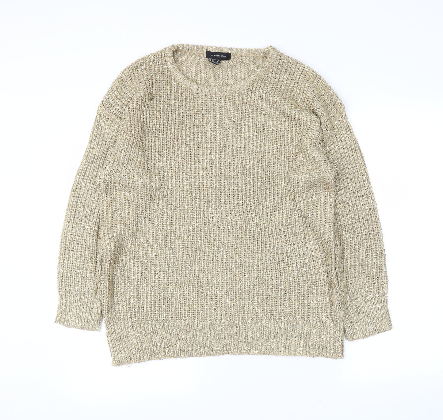 Atmosphere Womens Gold   Pullover Jumper Size 16