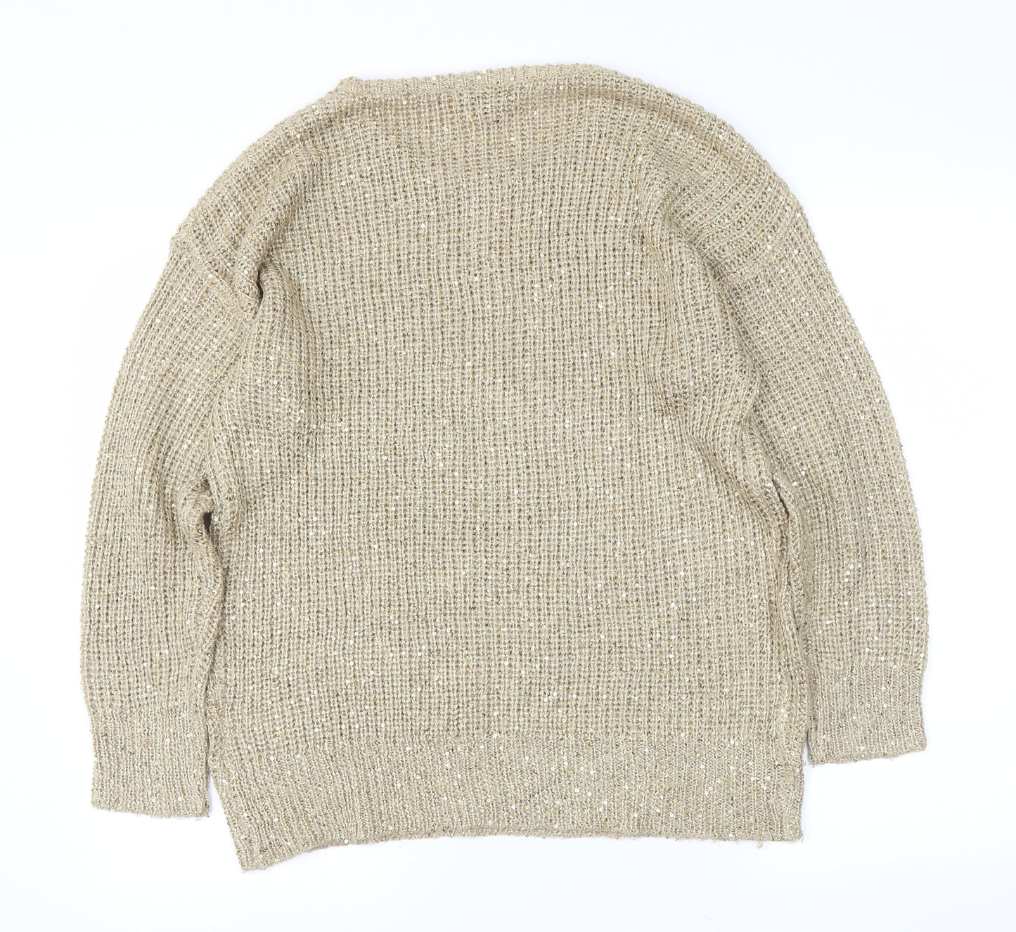 Atmosphere Womens Gold   Pullover Jumper Size 16