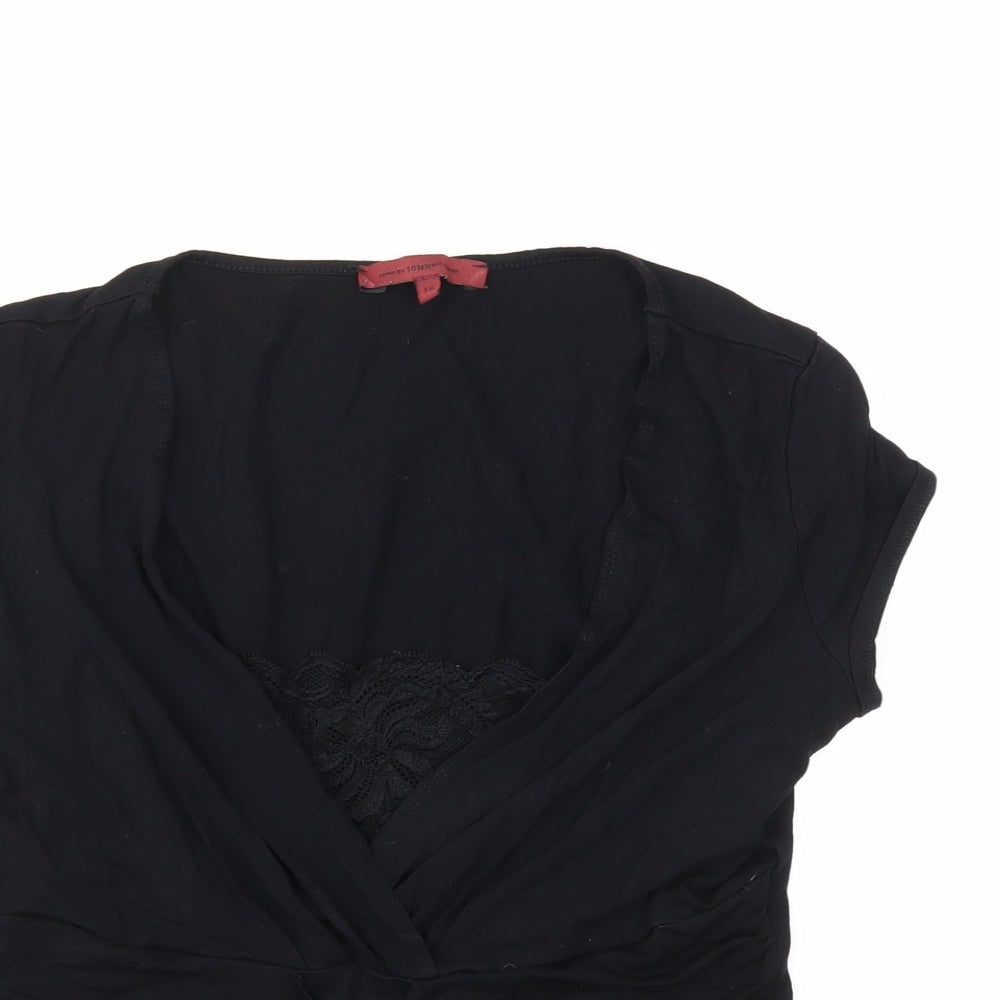 John Richmond Womens Black   Basic T-Shirt Size 16