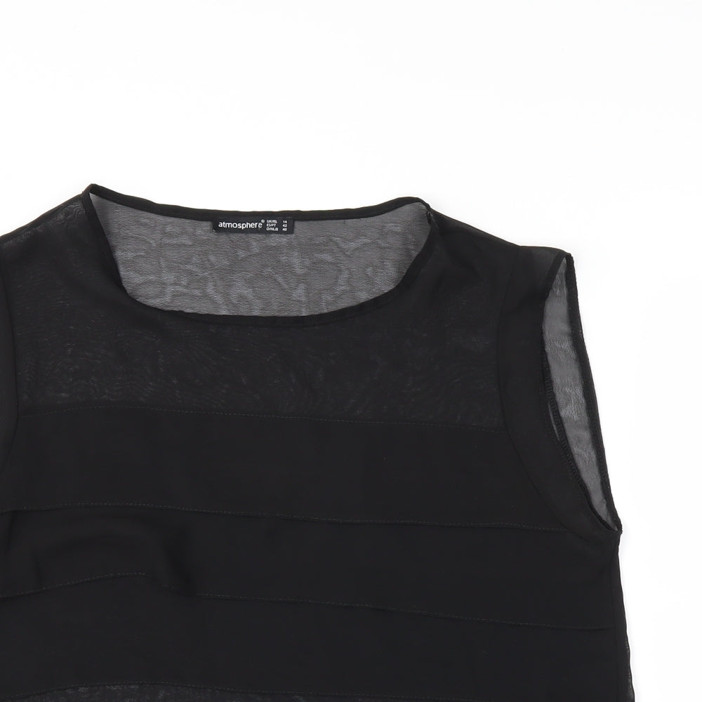 atmosphere` Womens Black   Basic Tank Size 14