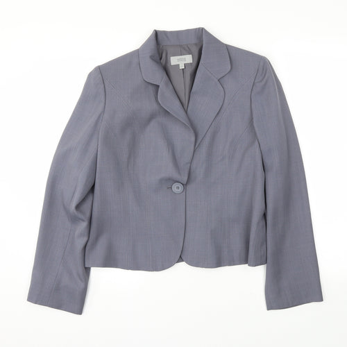 M&S Womens Grey   Jacket Blazer Size 14