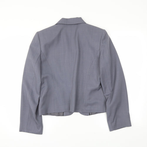M&S Womens Grey   Jacket Blazer Size 14