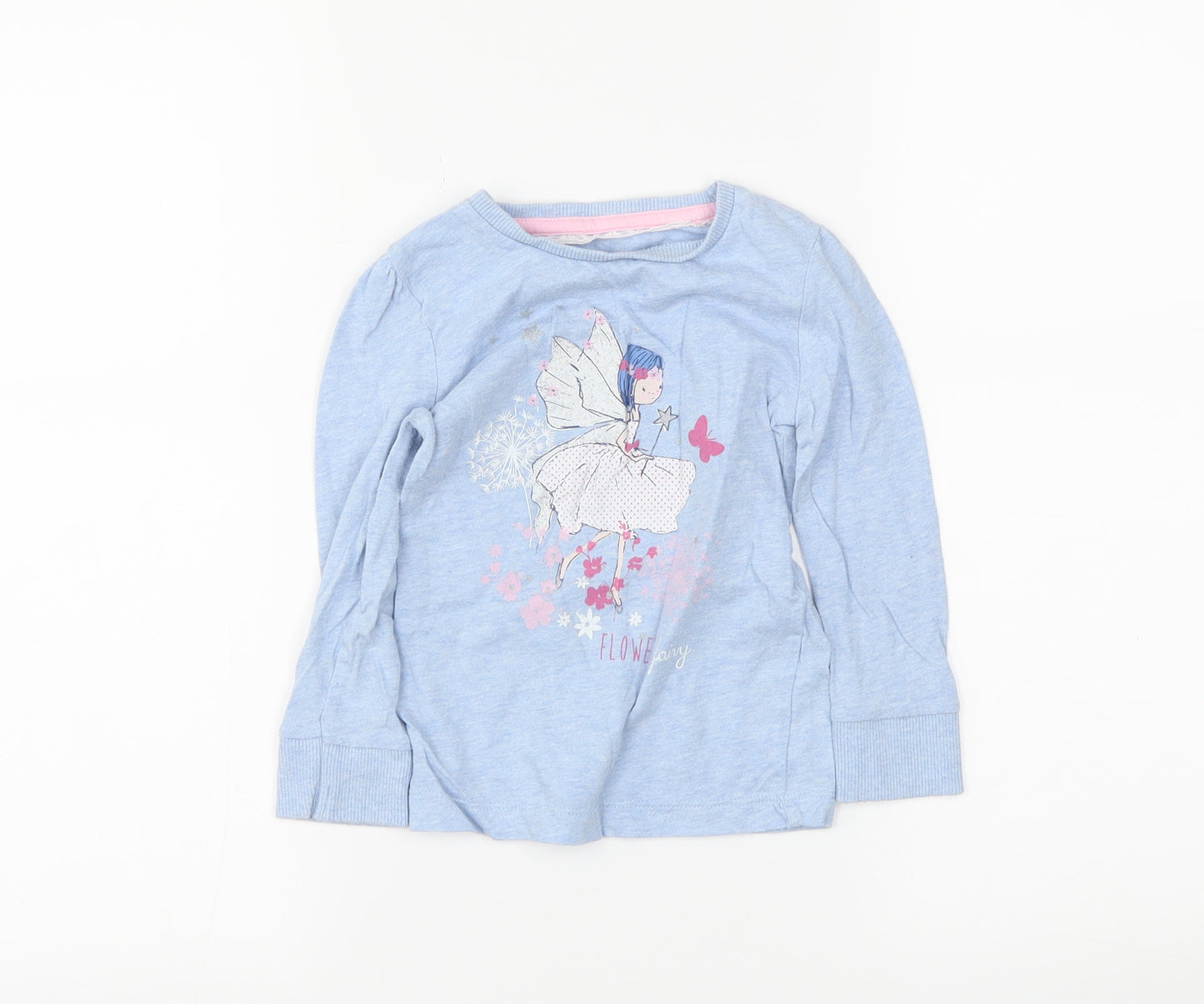 F&F Girls Blue   Basic T-Shirt Size 2-3 Years