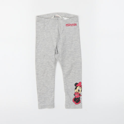 H&M Girls Grey   Pedal Pusher Trousers Size 2 Years