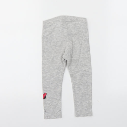 H&M Girls Grey   Pedal Pusher Trousers Size 2 Years