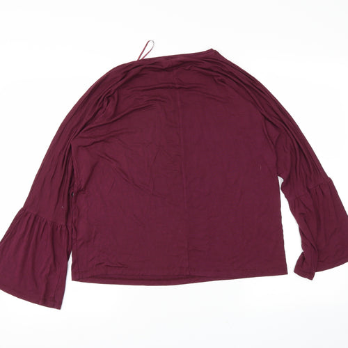 eacocks Womens Purple   Basic Blouse Size 16