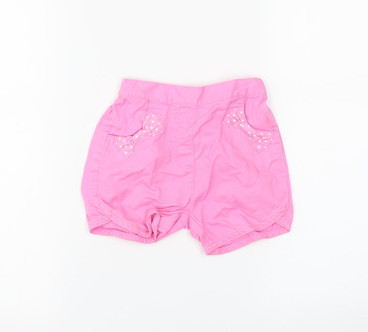 bambini Girls Pink Cropped Leggings Size 12-18 Months