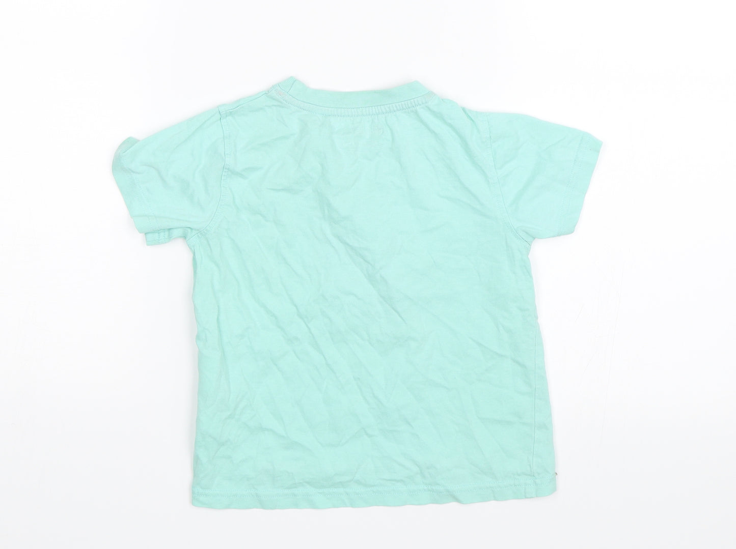 Mountain Warehouse Girls Green   Basic T-Shirt Size 3-4 Years  - Icecream