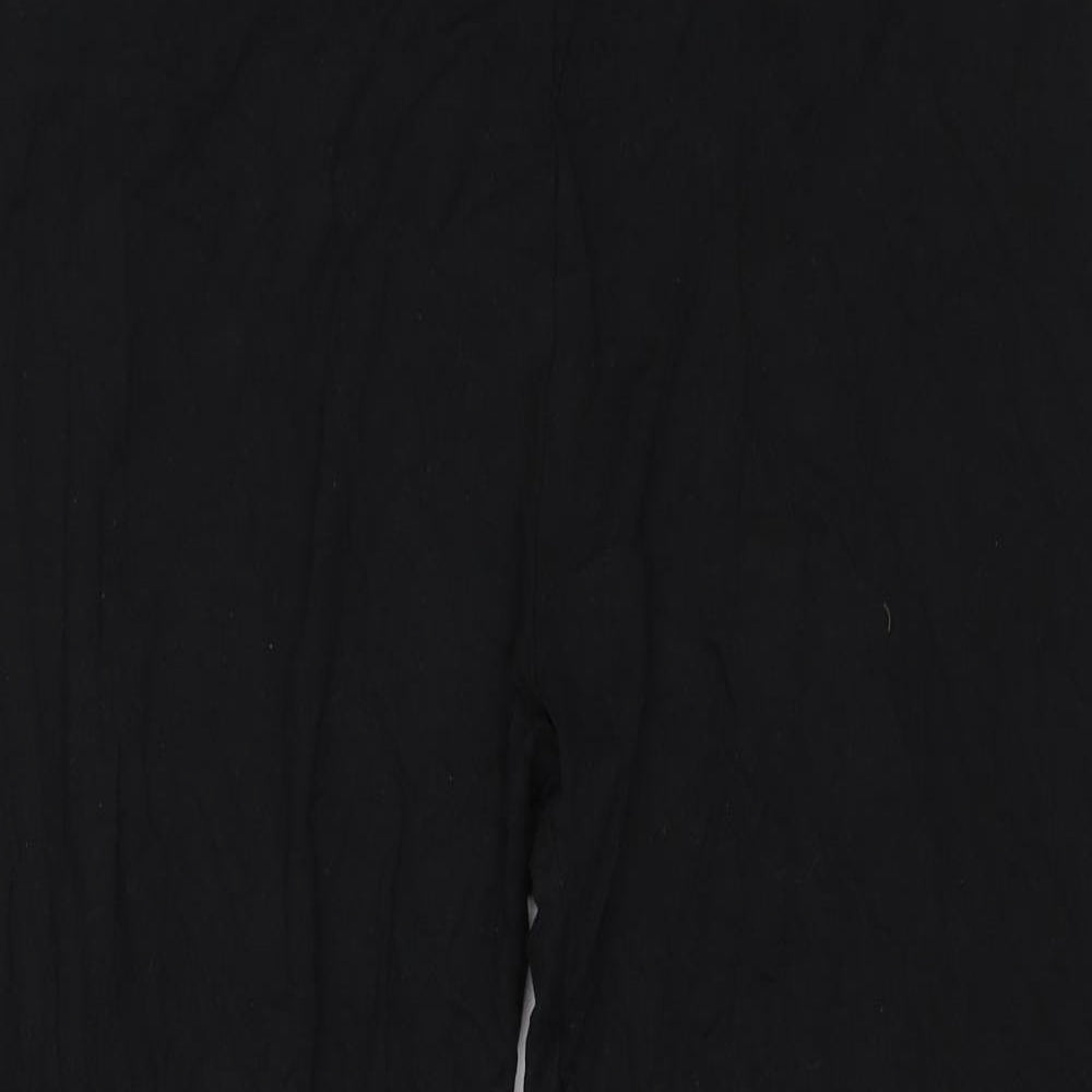 M&S Womens Black   Cropped Leggings Size 20 L23 in