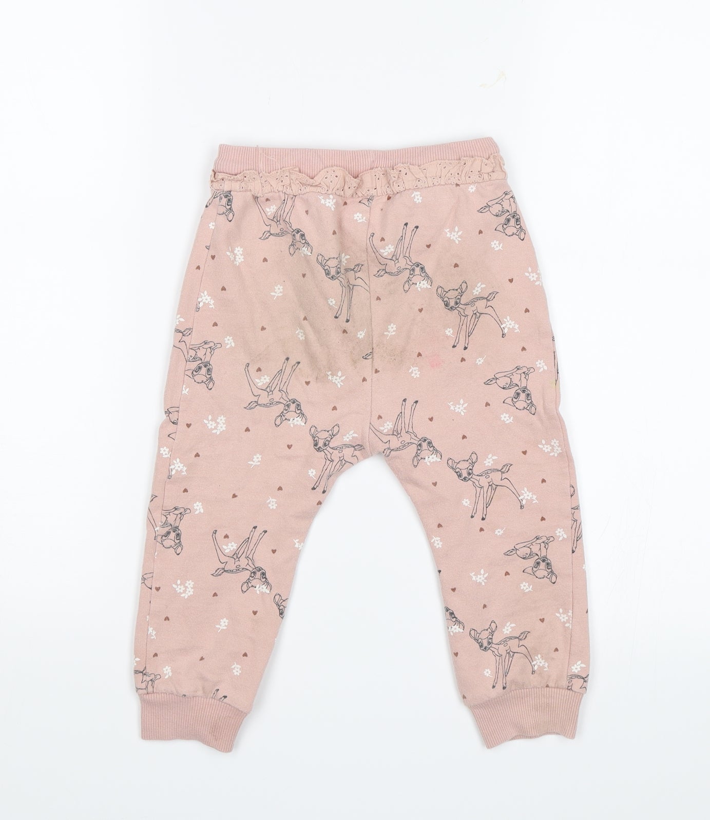 George Girls Pink   Sweatpants Trousers Size 2-3 Years - Bambi