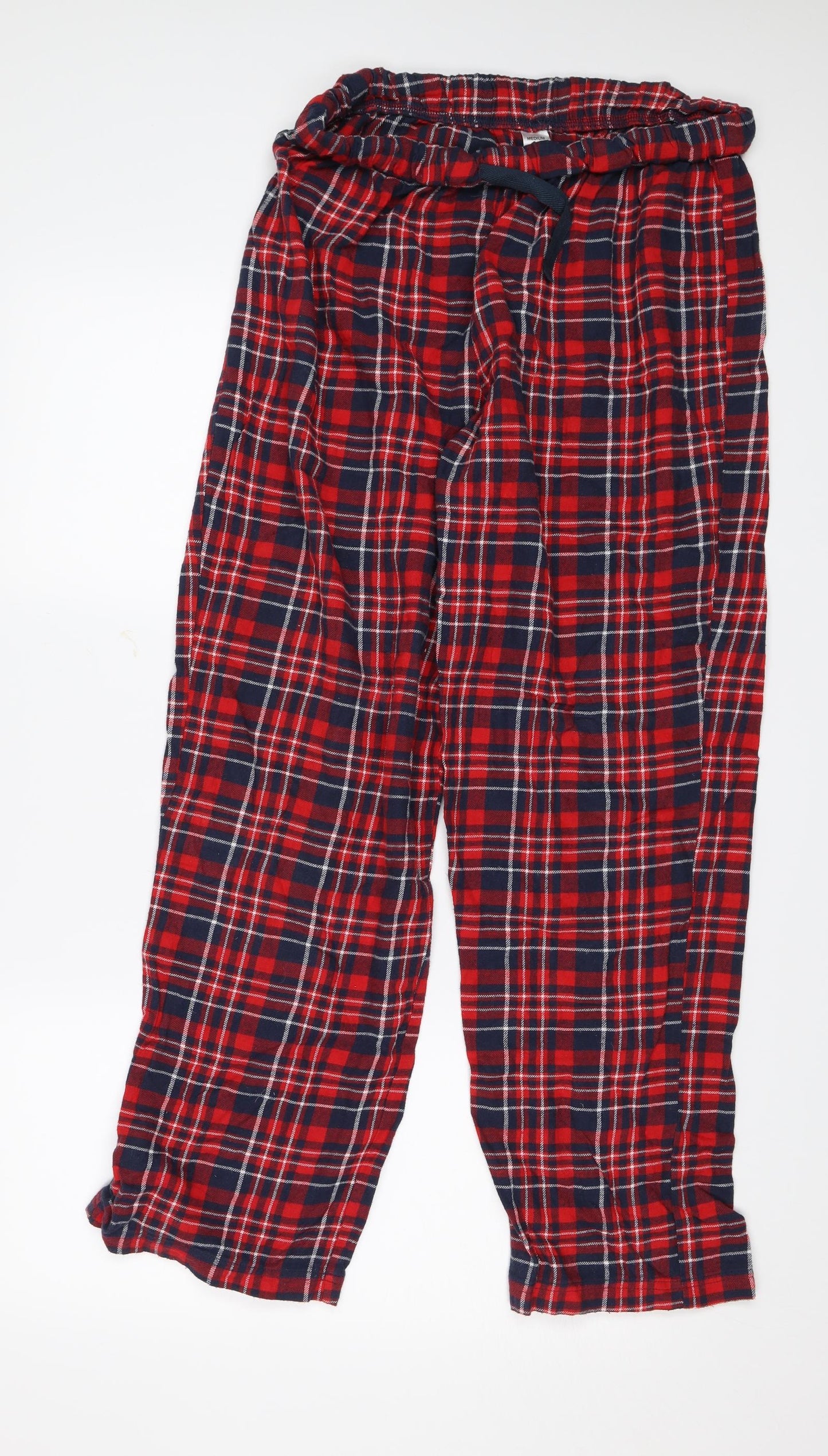 George Mens Red Check   Pyjama Pants Size M
