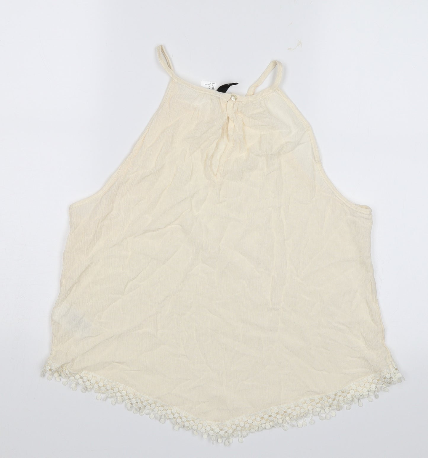 Divided Womens White   Camisole Blouse Size 8