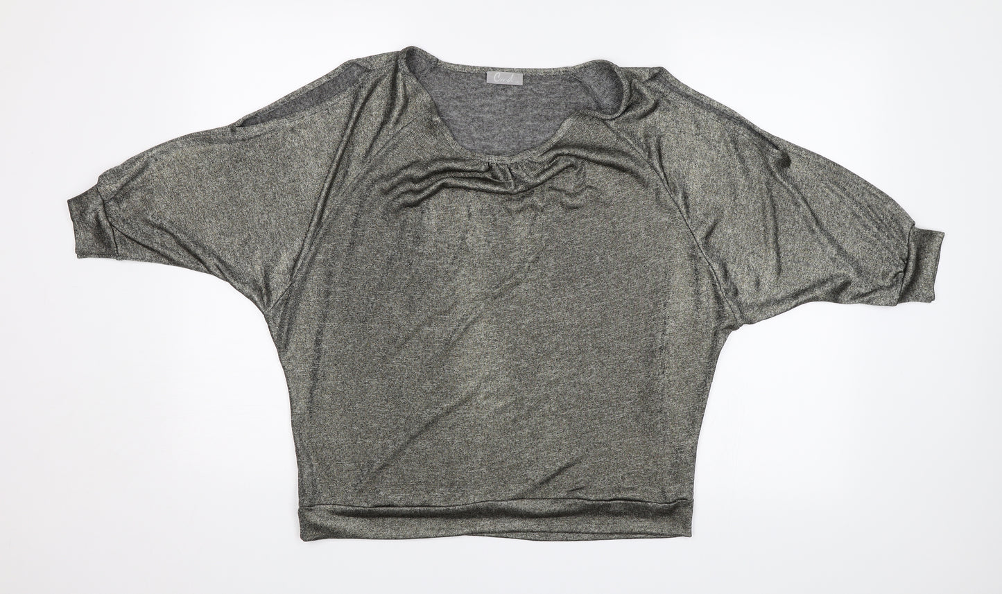 CMD Womens Silver   Basic Blouse Size 12