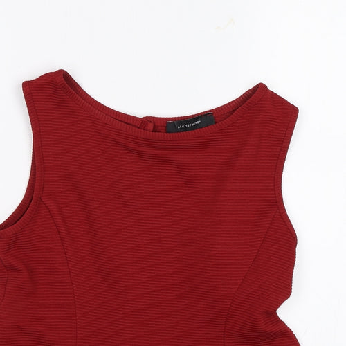 Atmosphere Womens Red   Basic Blouse Size 10