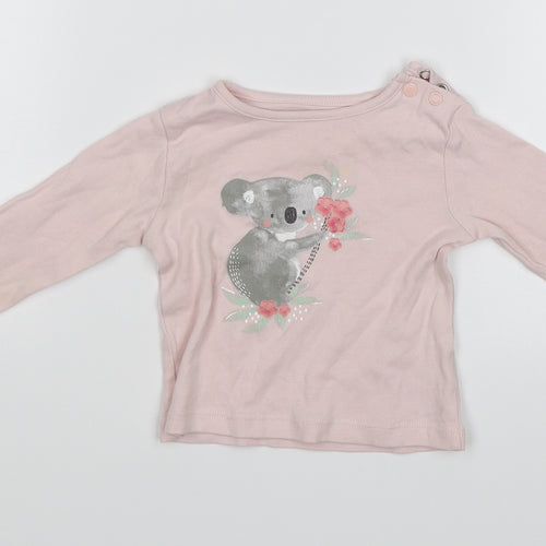 TU Baby Pink   Jersey T-Shirt Size 6-9 Months  - Koala