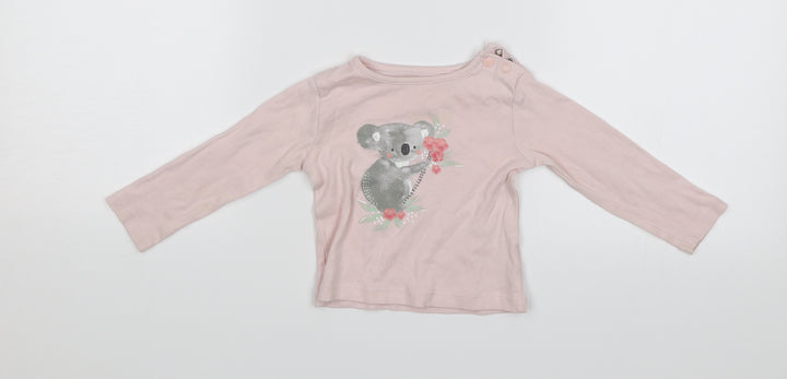 TU Baby Pink Jersey T-Shirt Size 6-9 Months - Koala