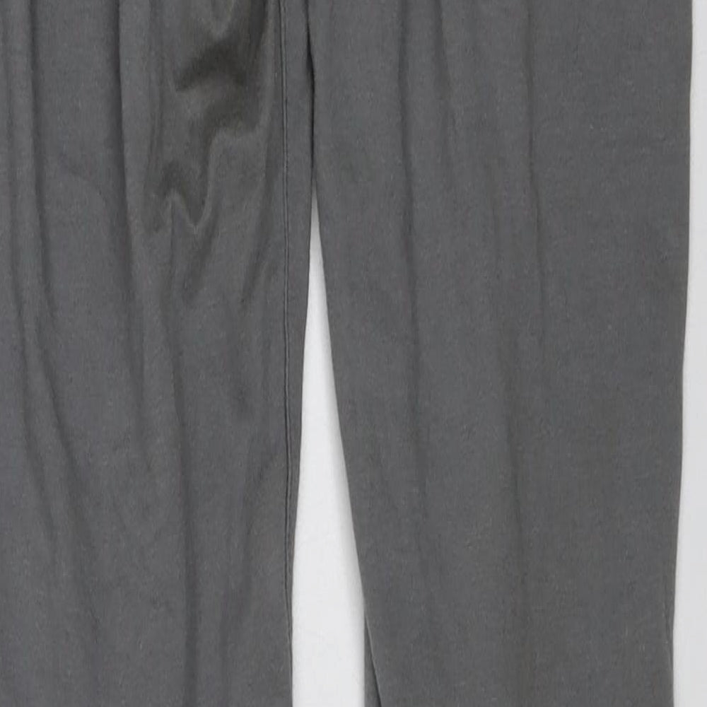 PRETTYLITTLETHING Womens Grey   Jogger Leggings Size 8 L26 in